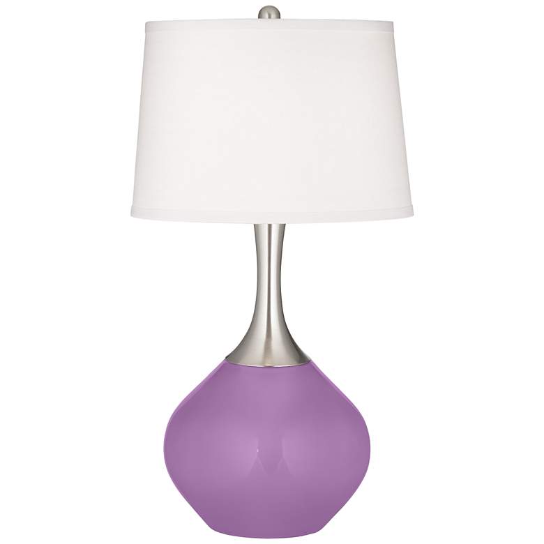Image 2 Color Plus Spencer 31 inch High African Violet Purple Table Lamp