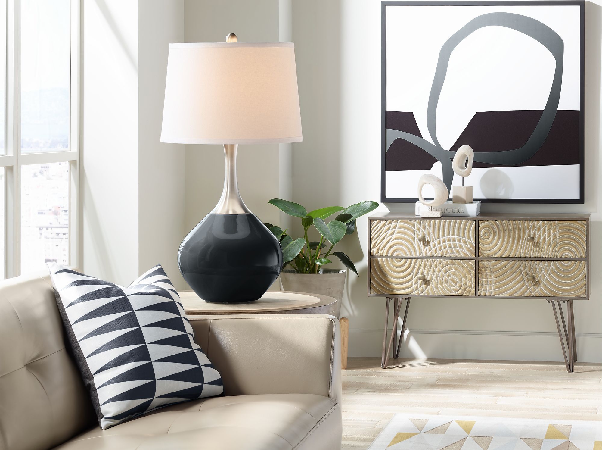 Image 3 Color Plus Spencer 31" High Black of Night Table Lamp more views