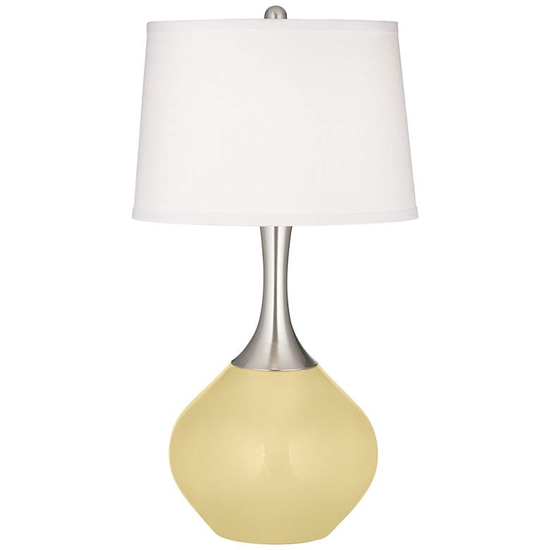 Image 2 Color Plus Spencer 31 inch High Butter Up Yellow Table Lamp