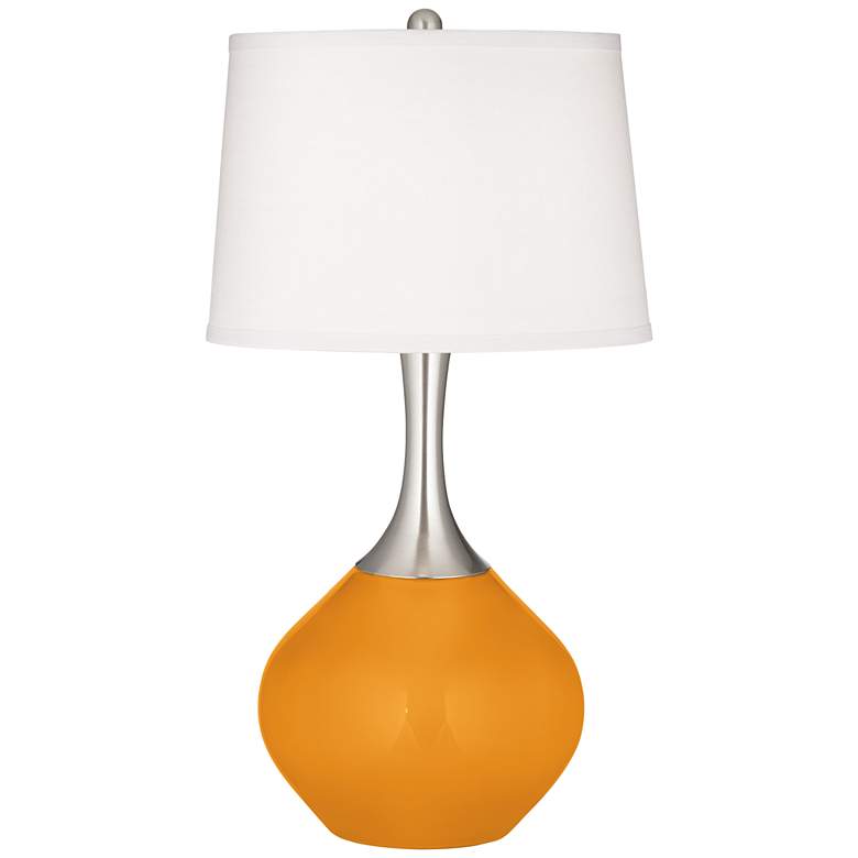 Image 2 Color Plus Spencer 31 inch High Carnival Yellow Table Lamp