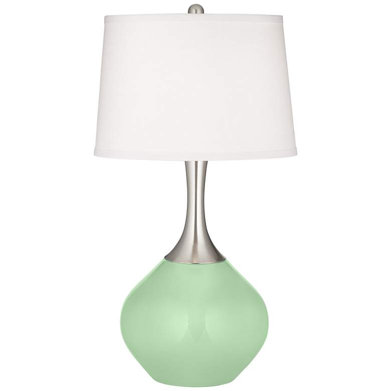 Image 2 Color Plus Spencer 31" High Flower Stem Green Table Lamp