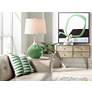 Thumbnail3 of Color Plus Spencer 31" High Garden Grove Green Table Lamp more views