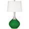 Color Plus Spencer 31" High Modern Glass Envy Green Table Lamp