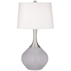Image2 of Color Plus Spencer 31" High Modern Glass Swanky Gray Table Lamp