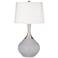 Color Plus Spencer 31" High Modern Glass Swanky Gray Table Lamp