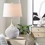 Color Plus Spencer 31" High Modern Glass Swanky Gray Table Lamp
