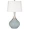 Color Plus Spencer 31" High Modern Glass Uncertain Gray Table Lamp