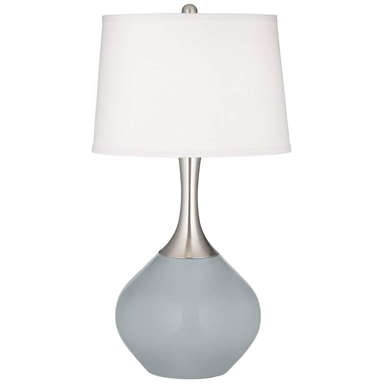 Image 2 Color Plus Spencer 31" High Modern Glass Uncertain Gray Table Lamp
