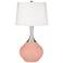 Color Plus Spencer 31" High Modern Mellow Coral Pink Table Lamp