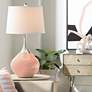 Color Plus Spencer 31" High Modern Mellow Coral Pink Table Lamp