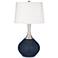 Color Plus Spencer 31" High Modern Naval Blue Table Lamp