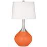 Color Plus Spencer 31" High Nectarine Orange Table Lamp