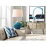 Thumbnail3 of Color Plus Spencer 31" High Oceanside Blue Table Lamp more views