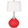 Color Plus Spencer 31" High Poppy Red Table Lamp