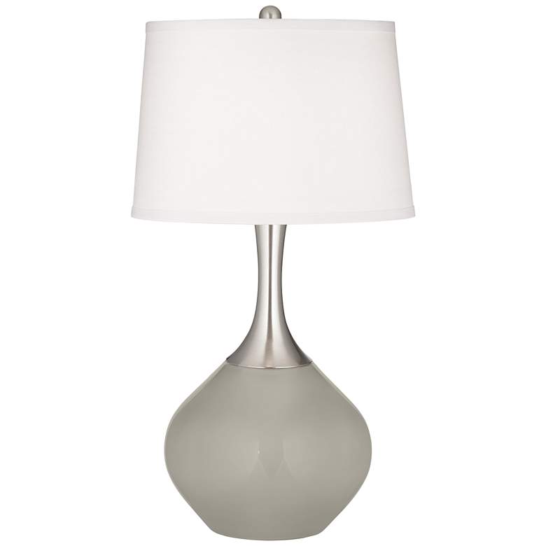 Image 2 Color Plus Spencer 31 inch High Requisite Gray Table Lamp