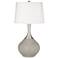 Color Plus Spencer 31" High Requisite Gray Table Lamp