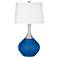 Color Plus Spencer 31" Hyper Blue Table Lamp with USB Dimmer