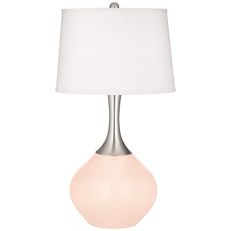 Image 2 Color Plus Spencer 31 inch Linen Color Glass Table Lamp