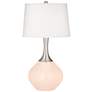 Color Plus Spencer 31" Linen Color Glass Table Lamp