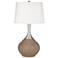 Color Plus Spencer 31" Mocha Brown Mocha Glass Table Lamp