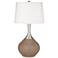 Color Plus Spencer 31" Mocha Brown Mocha Glass Table Lamp