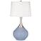 Color Plus Spencer 31" Modern Blue Sky Table Lamp