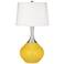 Color Plus Spencer 31" Modern Citrus Yellow Table Lamp