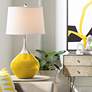 1_Color Plus Spencer 31" Modern Citrus Yellow Table Lamp