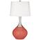 Color Plus Spencer 31" Modern Coral Reef Pink Table Lamp