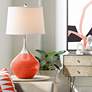 Thumbnail1 of Color Plus Spencer 31" Modern Daredevil Orange Table Lamp