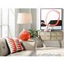 Thumbnail3 of Color Plus Spencer 31" Modern Daredevil Orange Table Lamp more views