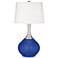 Color Plus Spencer 31" Modern Dazzling Blue Table Lamp