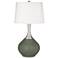 Color Plus Spencer 31" Modern Deep Lichen Green Table Lamp