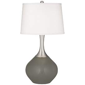 Image2 of Color Plus Spencer 31" Modern Gauntlet Gray Table Lamp