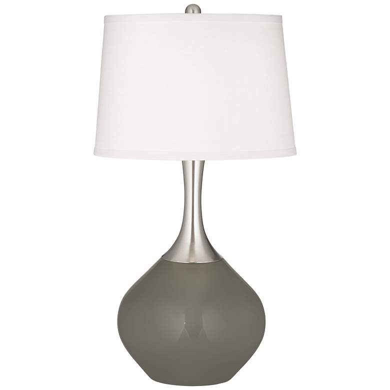 Image 2 Color Plus Spencer 31 inch Modern Gauntlet Gray Table Lamp