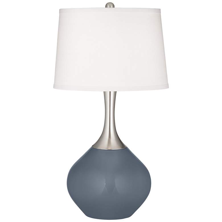 Image 2 Color Plus Spencer 31 inch Modern Granite Peak Gray Table Lamp