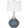 Color Plus Spencer 31" Modern Granite Peak Gray Table Lamp