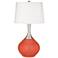 Color Plus Spencer 31" Modern Koi Orange Table Lamp