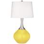 Color Plus Spencer 31" Modern Lemon Twist Yellow Table Lamp