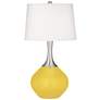 Color Plus Spencer 31" Modern Lemon Zest Yellow Table Lamp