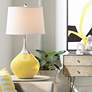 Color Plus Spencer 31" Modern Lemon Zest Yellow Table Lamp