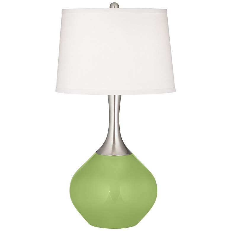 Image 2 Color Plus Spencer 31 inch Modern Lime Rickey Green Table Lamp