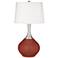 Color Plus Spencer 31" Modern Madeira Red Table Lamp