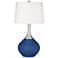 Color Plus Spencer 31" Modern Monaco Blue Table Lamp