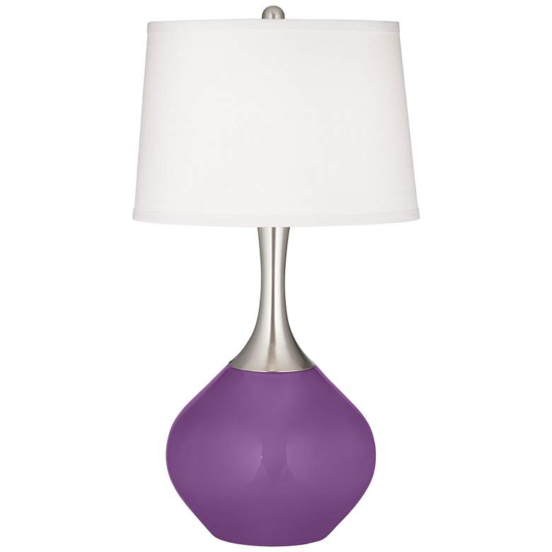 Image 2 Color Plus Spencer 31 inch Modern Passionate Purple Table Lamp