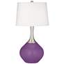 Color Plus Spencer 31" Modern Passionate Purple Table Lamp
