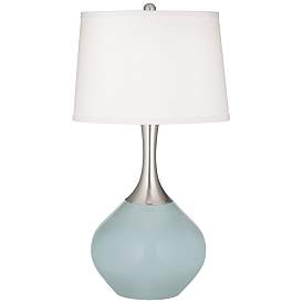Image2 of Color Plus Spencer 31" Modern Rain Blue Table Lamp