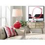 Color Plus Spencer 31" Modern Ribbon Red Table Lamp