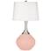 Color Plus Spencer 31" Modern Rose Pink Table Lamp