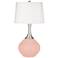 Color Plus Spencer 31" Modern Rose Pink Table Lamp